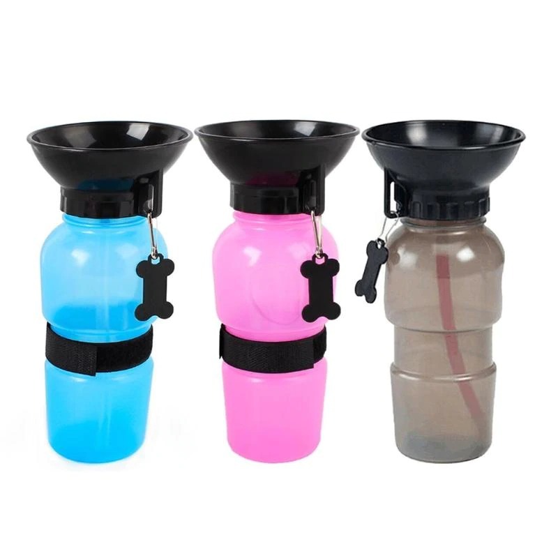 Unbranded - 500ml dog water bottle puppy cat sport portable travel outdoor dogs water bowl