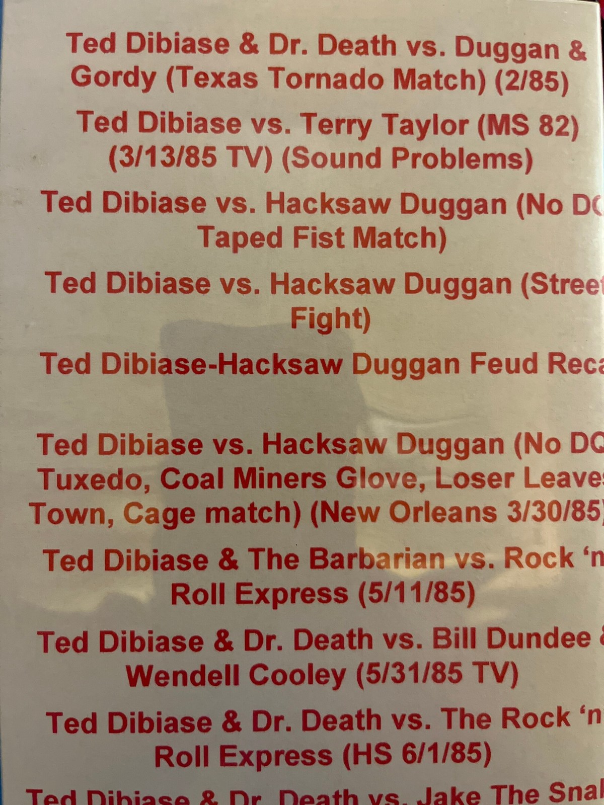 Best Of Ted DiBiase In The Mid-South Volume 4 Wrestling Dvd - DVDs ...