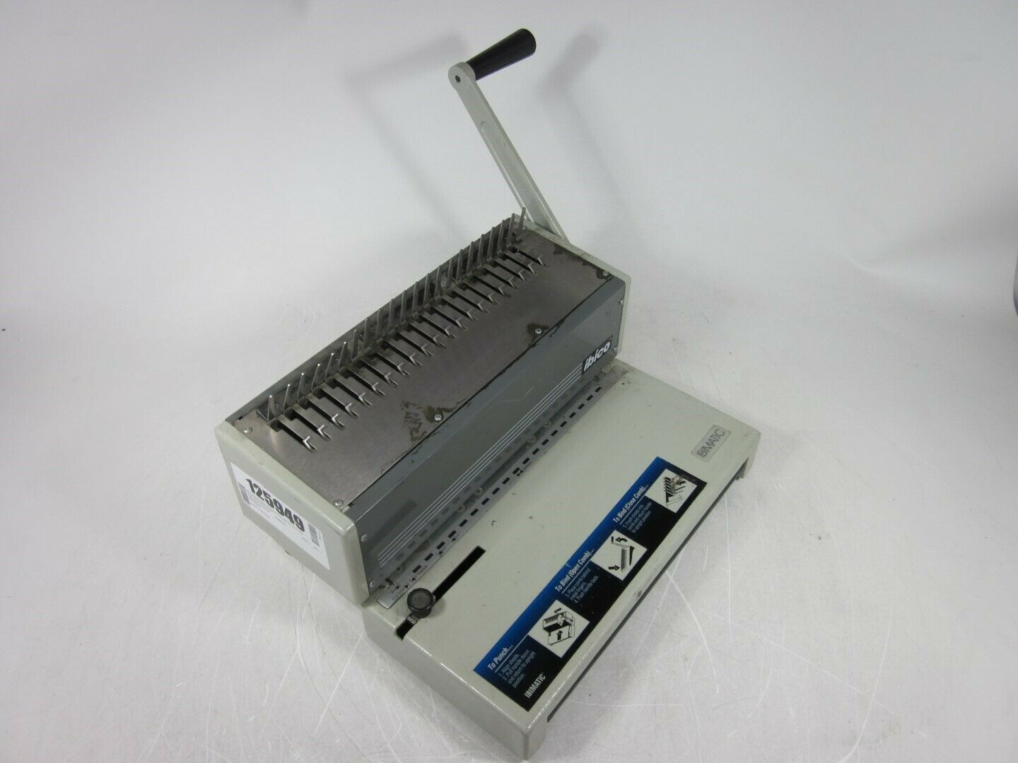 Heavy Duty Ibico Ibimatic Manual Heavy Duty Metal Binding Machine