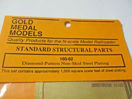 Gold Medal Models # 160-62 Diamond-Pattern Non-Skid Steel Plating N-Scale image 4