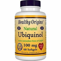 NEW Healthy Origins Ubiquinol Soy Free Non-GMO Gels 100 Mg 60 Count - $49.48