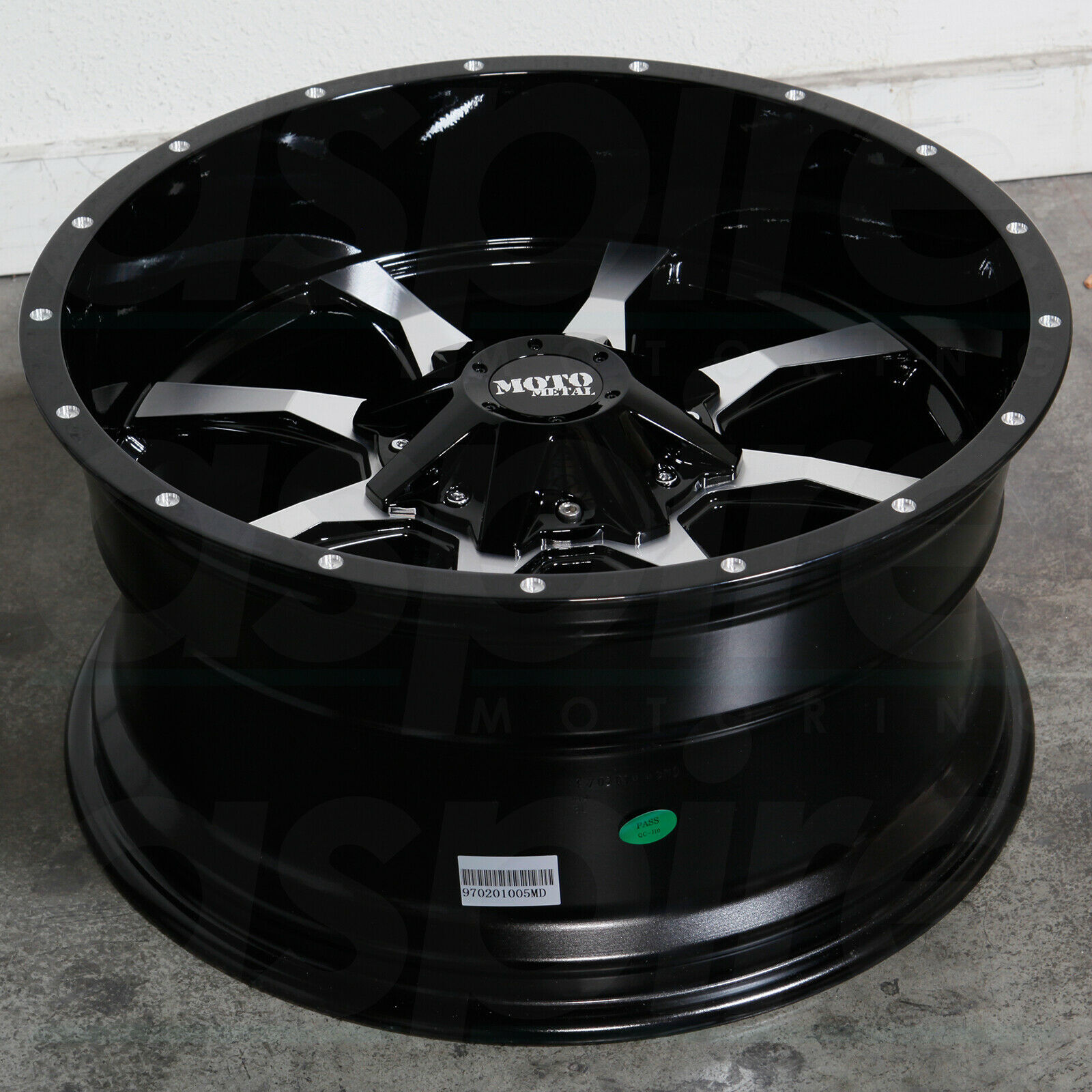 One 17x8 Moto Metal MO970 8x180 0 Black Machine Wheel Rim - Wheels