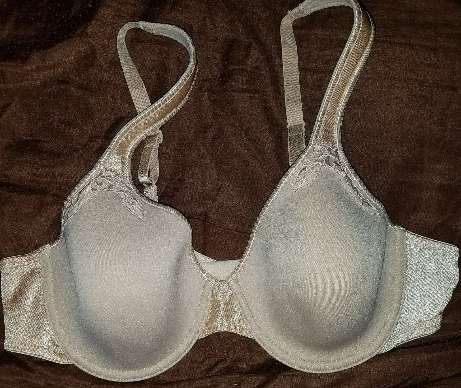 Vanity Fair Natural Feeling Bra 75183 Beige 38B NWOT DISCONTINUED