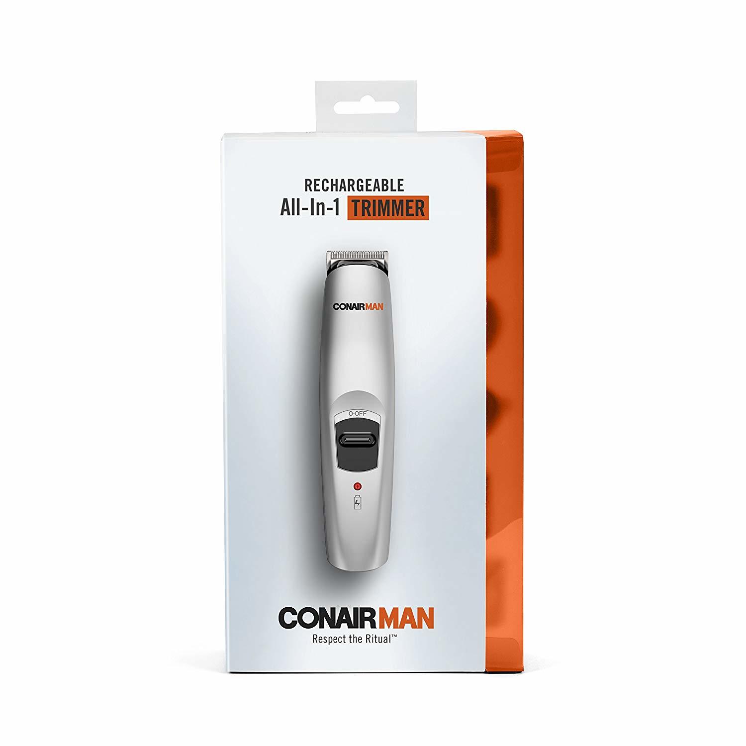 ConairMAN Allin1 Trimmer, Beard and Mustache Trimmer, Rechargeable