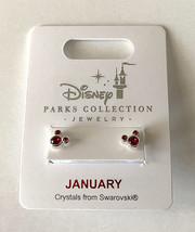 Disney Parks Mickey Mouse Faux Gem January Birthstone Stud Earrings NEW - $32.90