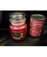Yankee Candle Rouge Baie &amp; Cèdre 429ml Verre Bougie Rare Neuf - $53.66