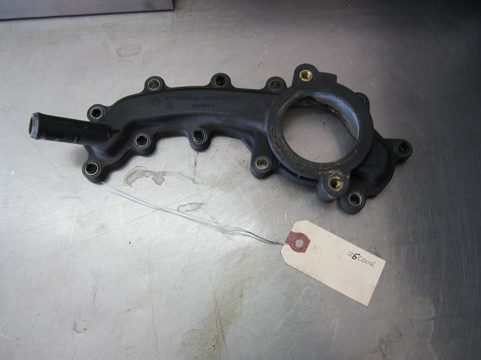 26C006 Rear Thermostat Housing 2013 Jeep Grand Cherokee 3.6 05184653AE