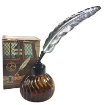 Vintage 1970&#39;s Avon INKWELL Decanter w Windjammer After Shave 6 oz - FUL... - $12.16