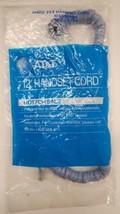 Vintage NOS AT&amp;T 12&#39; Handset Spring Cord Light Gray Blue H4DU 254 - $4.95