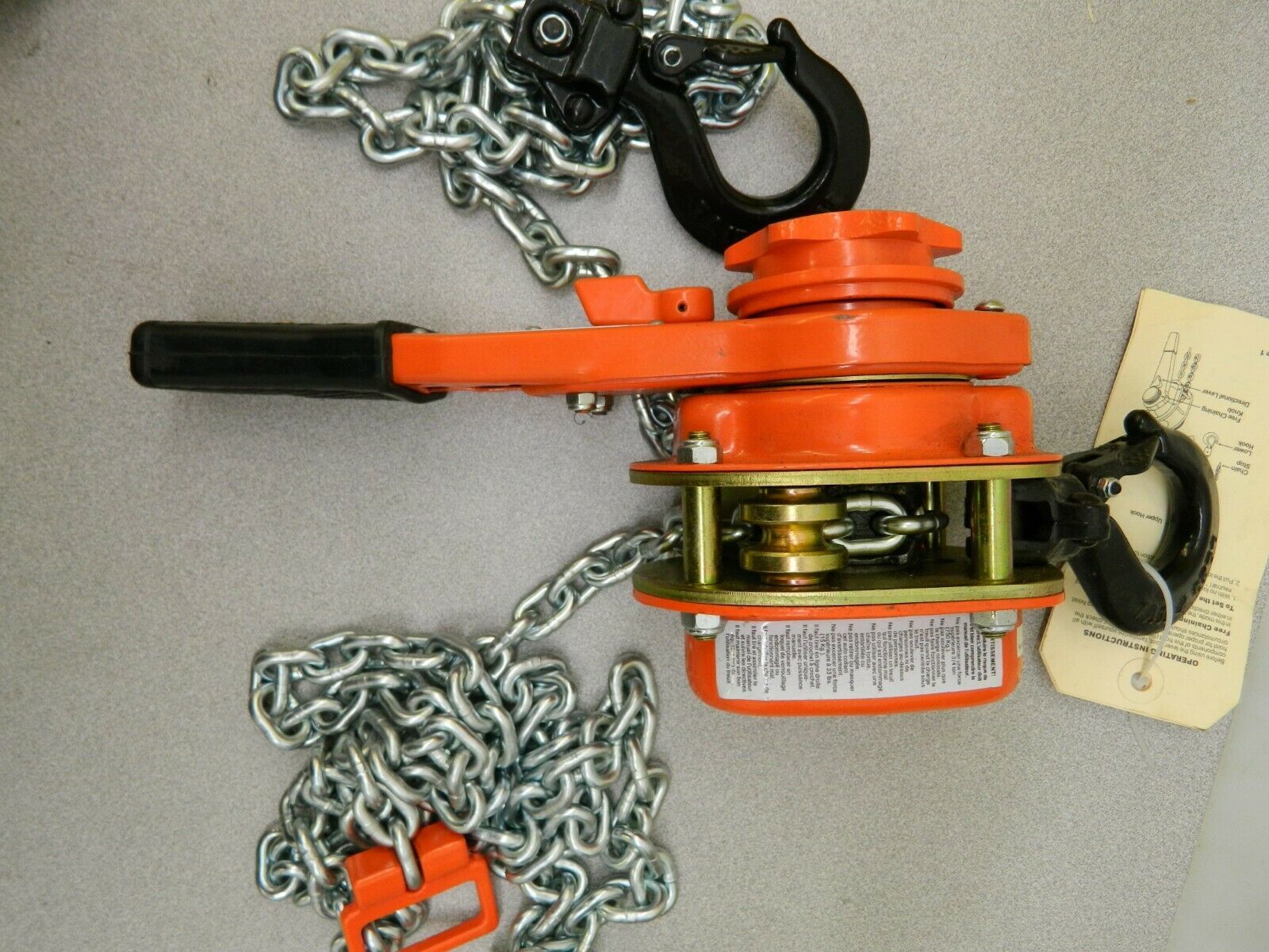 CM Lever Hoist 1,500 Lb Lifting Cap 10' Lift Height 5311 Chain Hoists