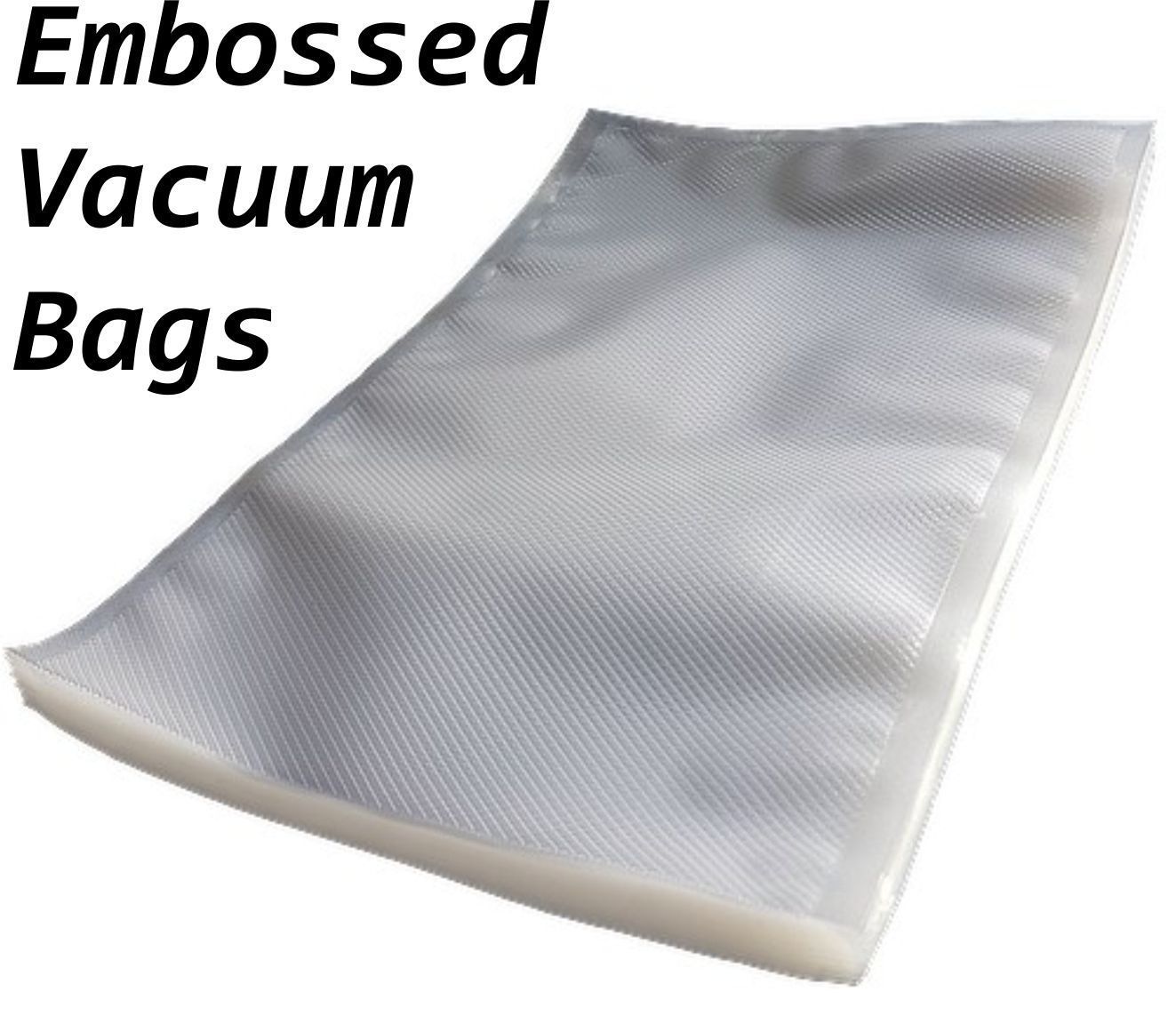 Pack of 50 Embossed Food Vacuum Sealer Bags Packaging Pouch Food