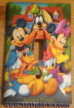 Mickey Minnie Donald Duck Light Switch Power Outlet wall Cover Plate Home decor image 2