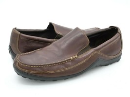 Cole Haan Tucker Venetian Mens 15 M Loafers Brown Leather Moc Toe Casual Shoes - $39.99