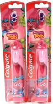 2 Colgate Dream Works Trolls Powered Toothbrush Extra Soft Bristles Easy On Off