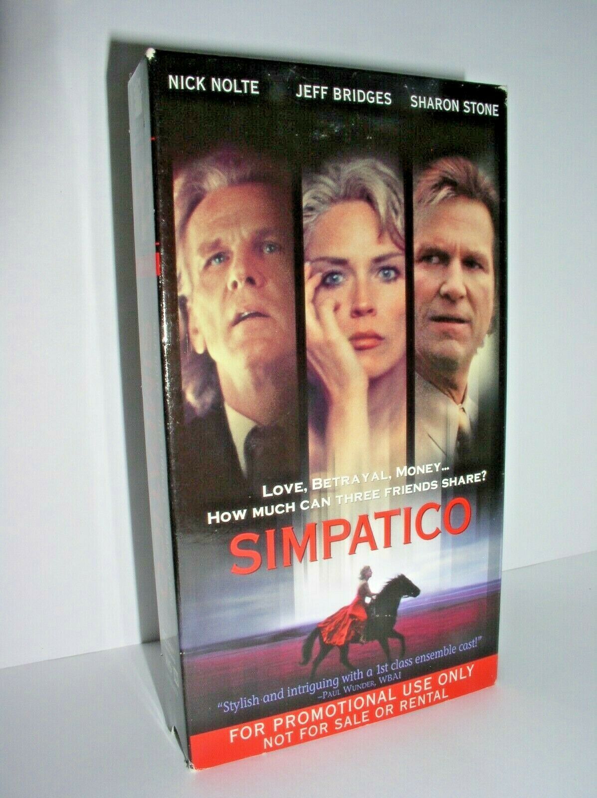 Simpatico Con Nick Nolte, Jeff Bridges, Sharon Stone (vhs, Promo Examen 