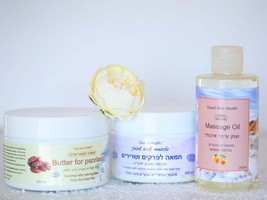 Dry Skin Set, 2 Body Butters and Body Oil, Natural Cream, Mineral/Pomegranate/Da - $88.00