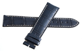 Genuine Longines 21mm x 18mm Navy Blue Watch Band Strap L682153039 - $172.27