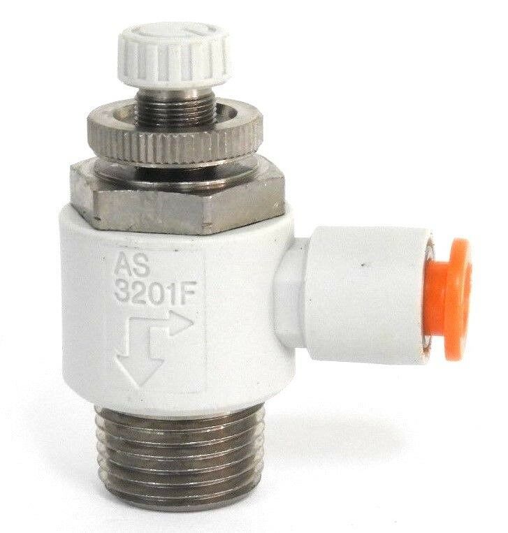 NEW SMC AS3201F PNEUMATIC FLOW CONTROL VALVE 3/8" Everything Else
