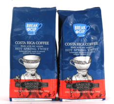 2 Bags Break The Cup 12 Oz Hot Spring Twist Costa Rica Ground Coffee BB 12/31/23 - $24.99