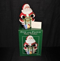 Fitz &amp; Floyd 2004 Happy Holidays Santa Claus Cookie Jar in Original Box,... - $30.00