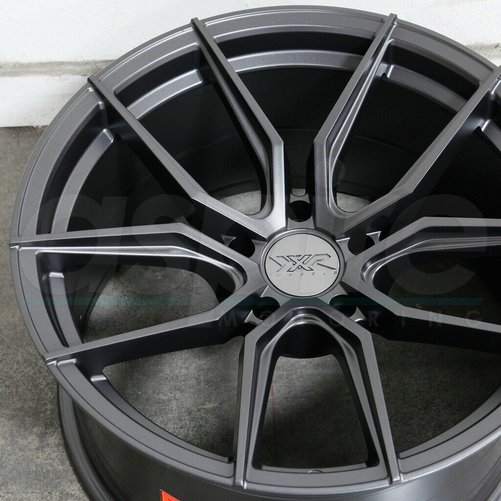 One 18x10 XXR 559 5x114.3 20 Graphite Wheels Rims Wheels