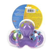Floating Purple Octopus with 3 Hoopla Rings Interactive Bath Toy image 9
