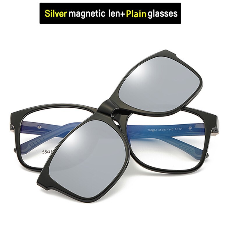 New Magnetic Clip On Sunglasses Polarized Lens Cover Over Prescription Glasses O Sunglasses
