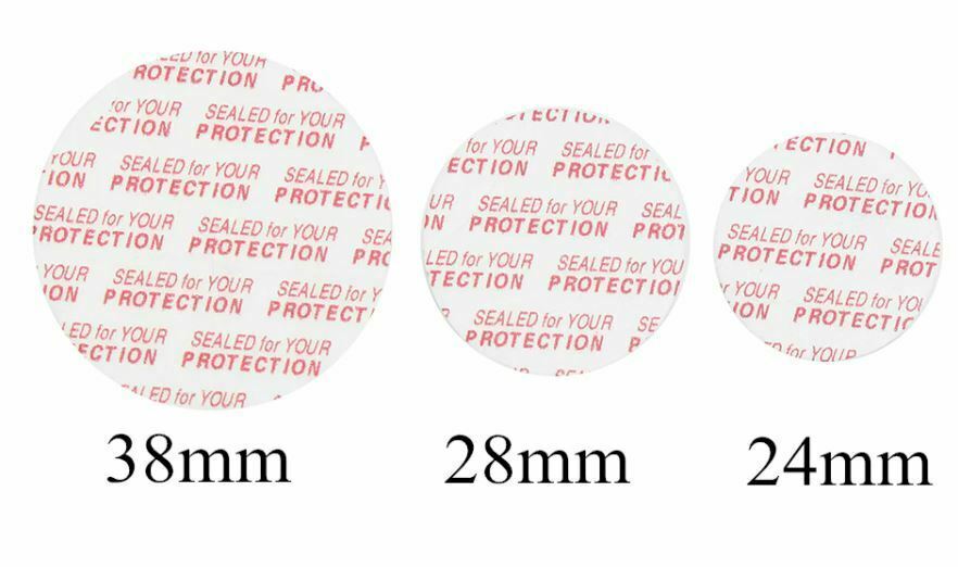 24mm/28mm/38mm Press And Seal Pressure Sensitive Foam Cap Liners (50/100)pcs