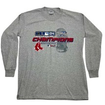 Boston Red Sox 2004 World Series Champions Gray MLB Lee Long Sleeve M T-... - $29.00