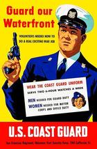 Guard Waterfront - US Coast Guard - 1940&#39;s - World War II - Propaganda P... - $9.99+
