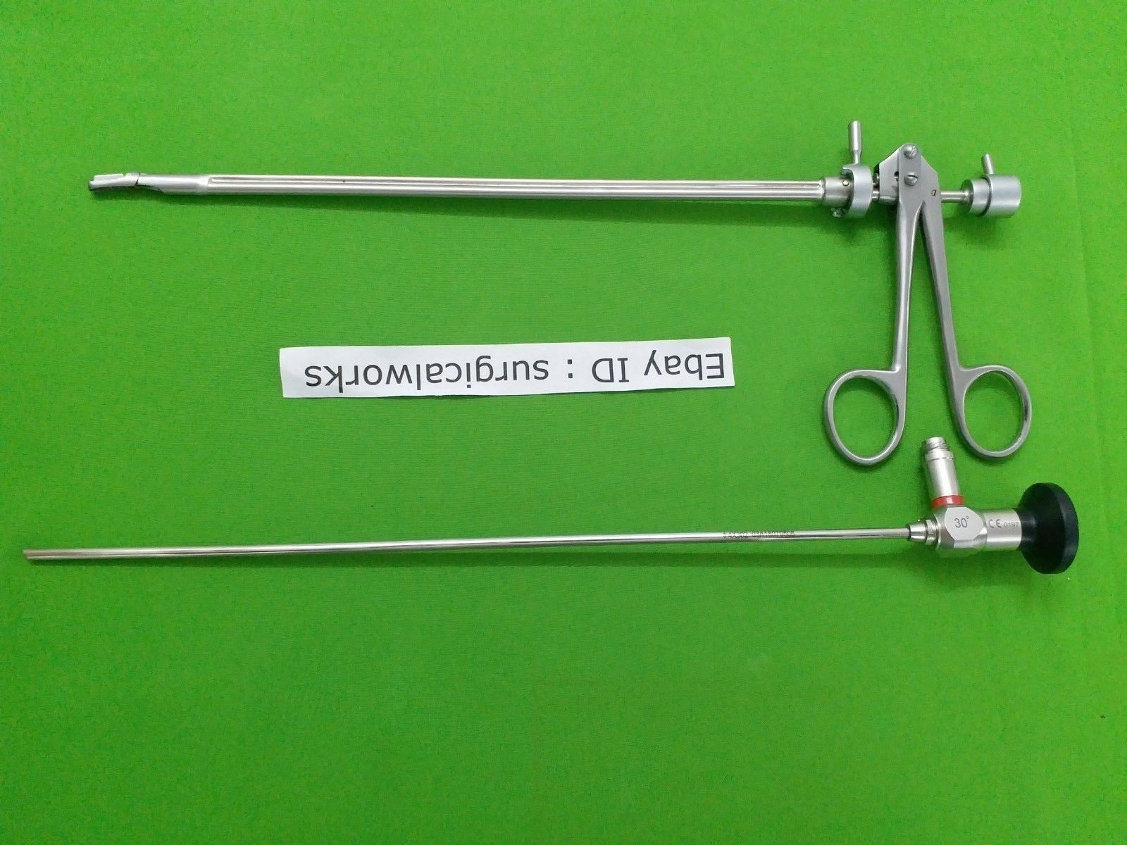 LAPAROSCOPIC OPTICAL STONE CRUSHING FORCEPS JAW 8MM and 4mm 30 Degree Endoscope Forceps