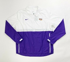 Nike LSU Tigers Sideline Lightweight Coaches 1/2 Zip Jacket Mens L CI4474 Purple - $31.20