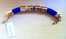 J.Crew Blue Threaded Tube Bracelet/retail $78 - $36.95