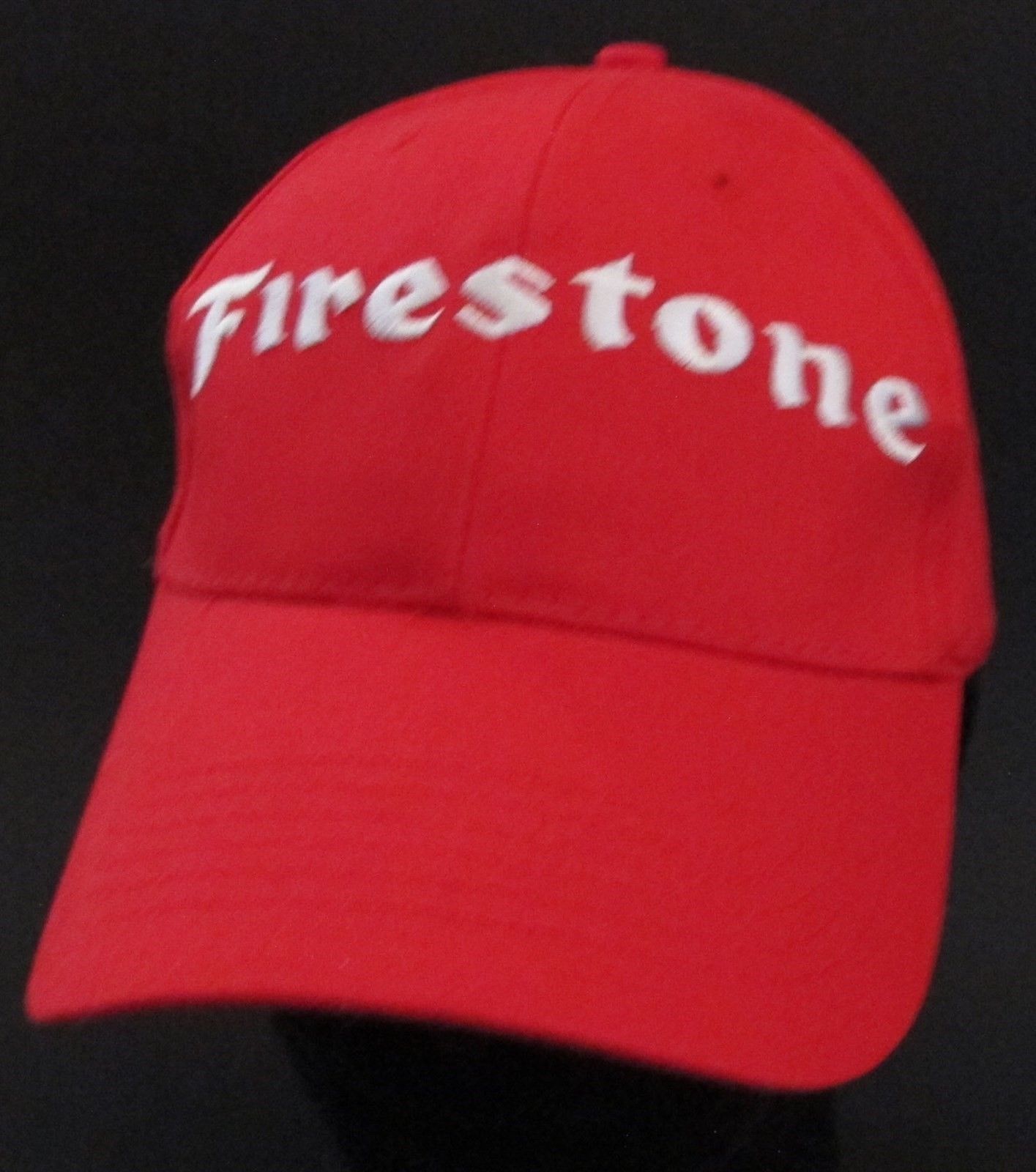 Firestone Red Baseball Cap Hat Cars Mechanic Embroidered Adjustable