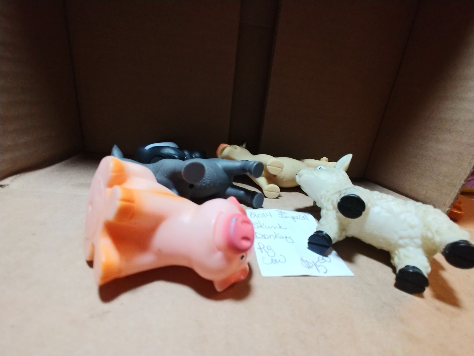 soft rubber farm animals