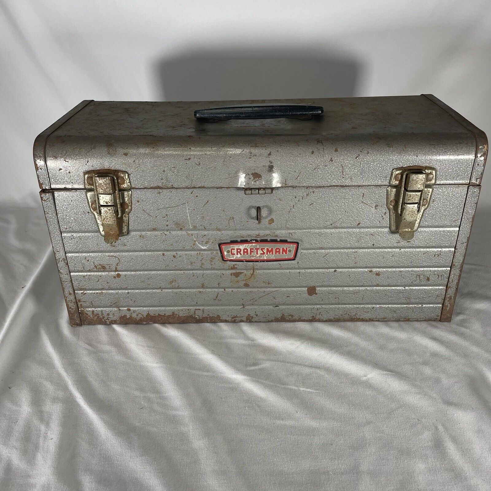 Vintage Craftsman 6500 Crown Logo Tool Box With Tray 18