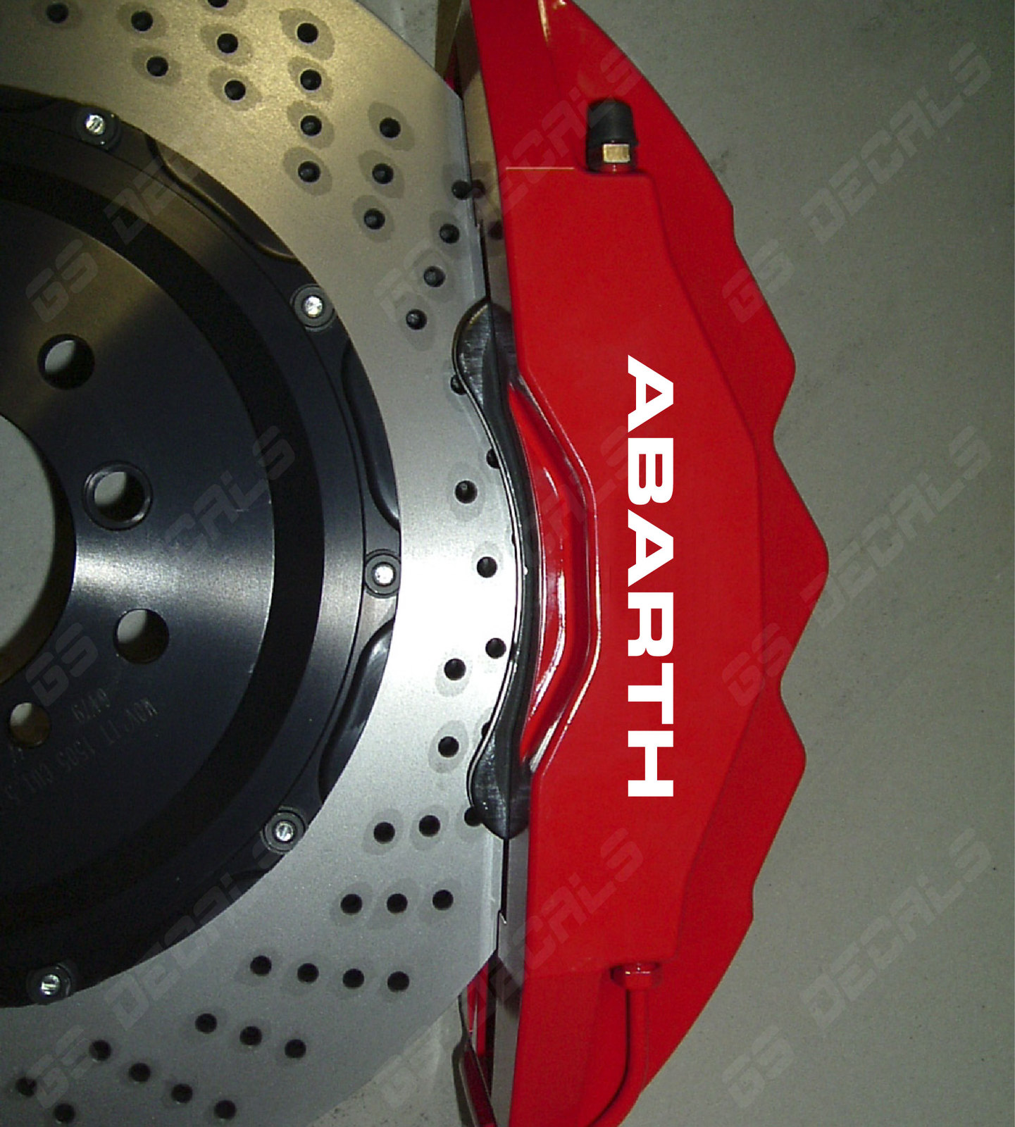 Fiat Abarth Logo Brake Caliper Decals Kit Stickers Premium Quality 11 Colors 500