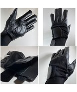 TactIcal Black Impact Gloves Cowhide Nylon Mesh Elastic Cuffs, 3 Sizes, ... - $16.29