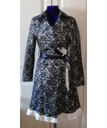 Max Mara women black lacy trench coat - $100.00