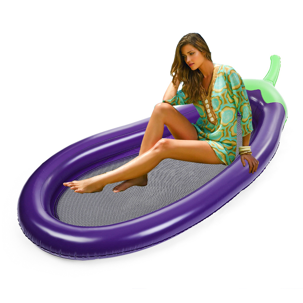 eggplant emoji pool float