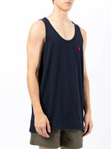 Polo Ralph Lauren Washed Jersey Men's Tank Vest, 100% Cotton, Blue, XL - $29.99