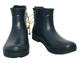 Sperry Rubber Rain Boots Walker Turf Navy Blue Womens 8.5 STS83695 Pull ... - $20.00