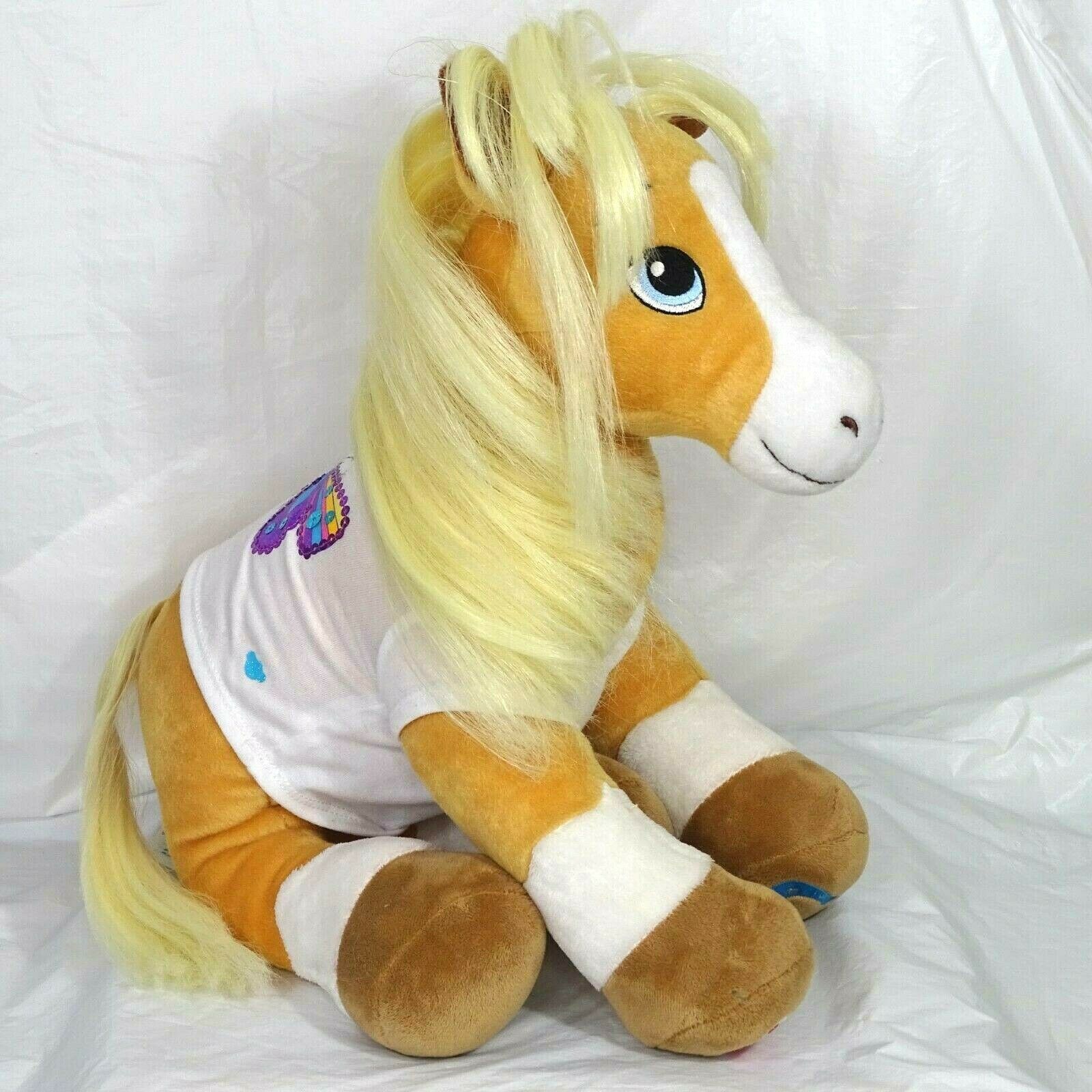 plush white horse