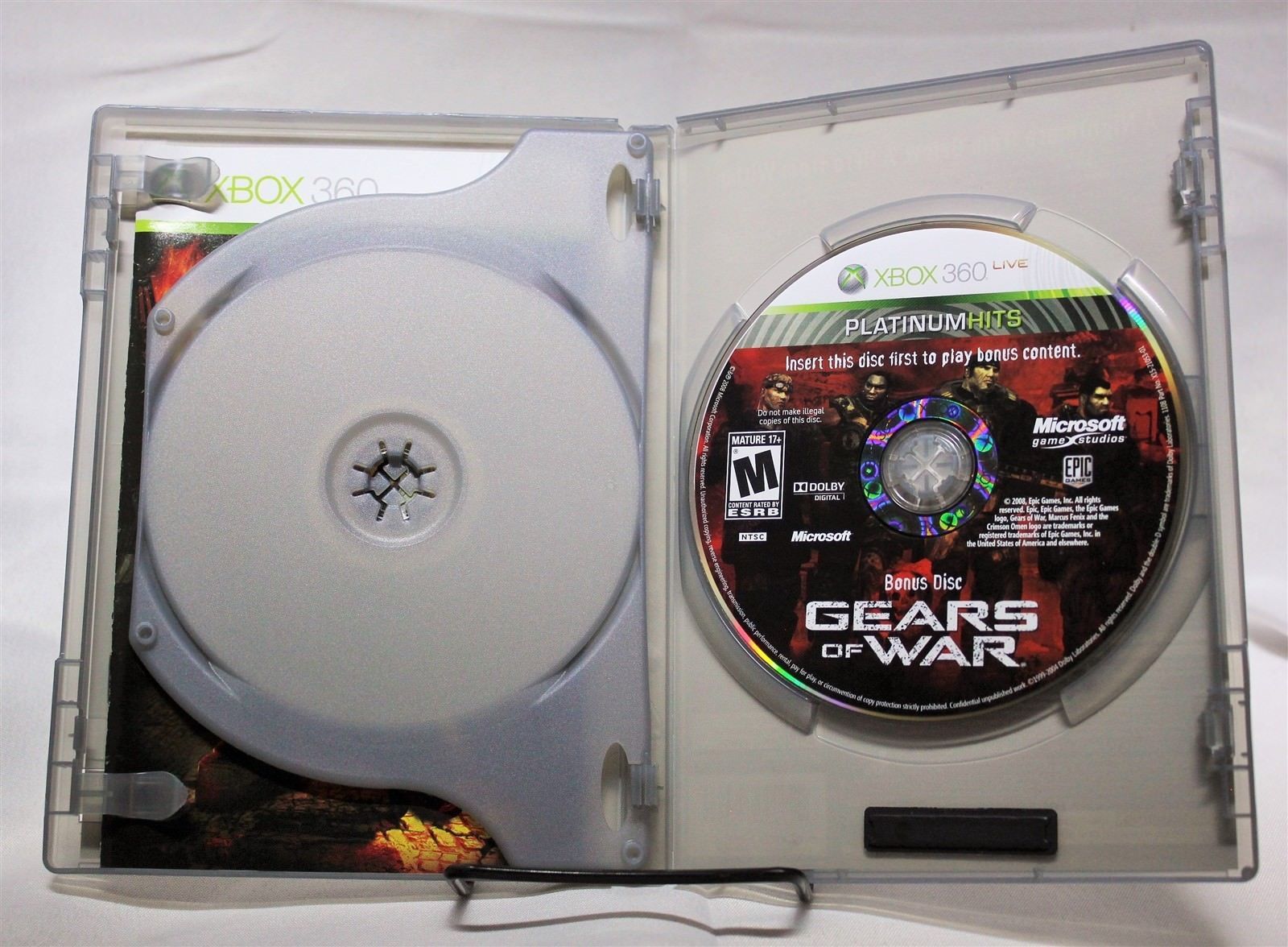 Gears Of War Platinum Hits 2 Disc Complete Game Of The Year GOTY Xbox ...