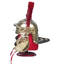 ANCIENT ROMAN CENTURION HELMET WITH RED PLUME AND RED INNER CAP BY NAUTICALMART