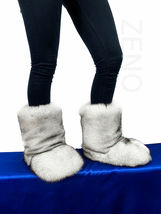 Double-Sided Fox Fur Boots For Outdoor Eskimo Fur Boots Arctic Boots Natural Fur image 10