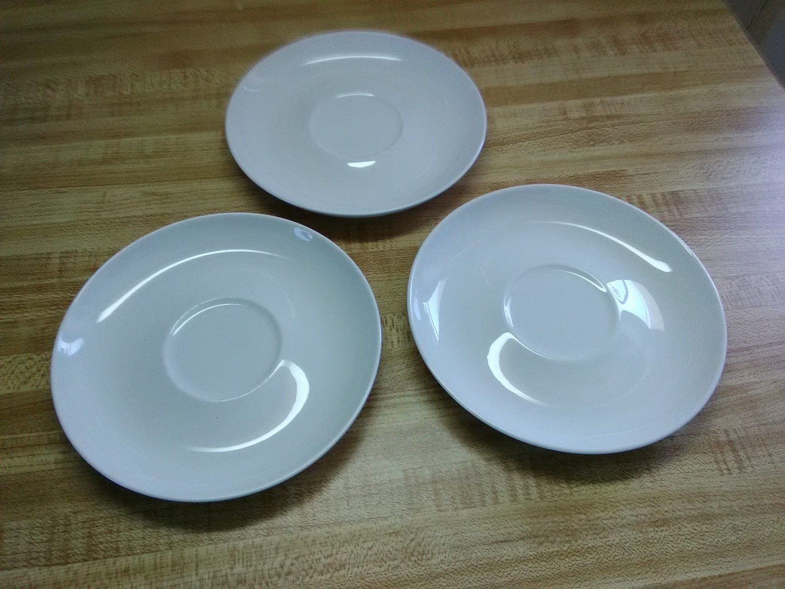 Franciscan whitestone ware saucers - $9.45