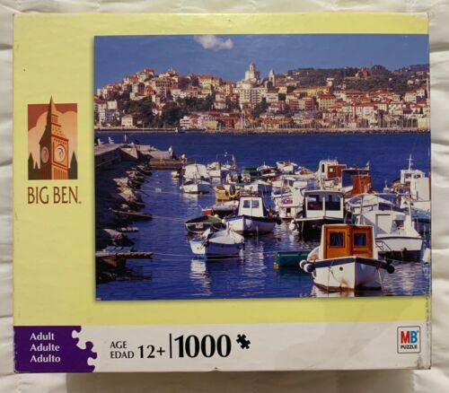 Riveria Di Ponente Italy Big Ben Adult Jigsaw Puzzle 1000 Pcs Sealed Retail Box - $14.09