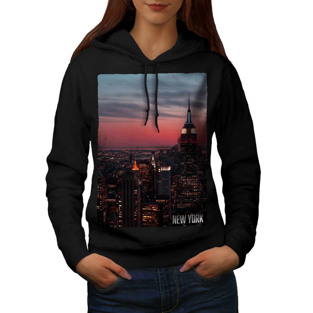 Primary image for Empire State Building Sweatshirt Hoody New York Women Hoodie