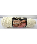 Vintage Caron Intl Sayelle Orlon Acrylic 4-Ply Yarn - 1 Skein Off White #1002 - $6.60